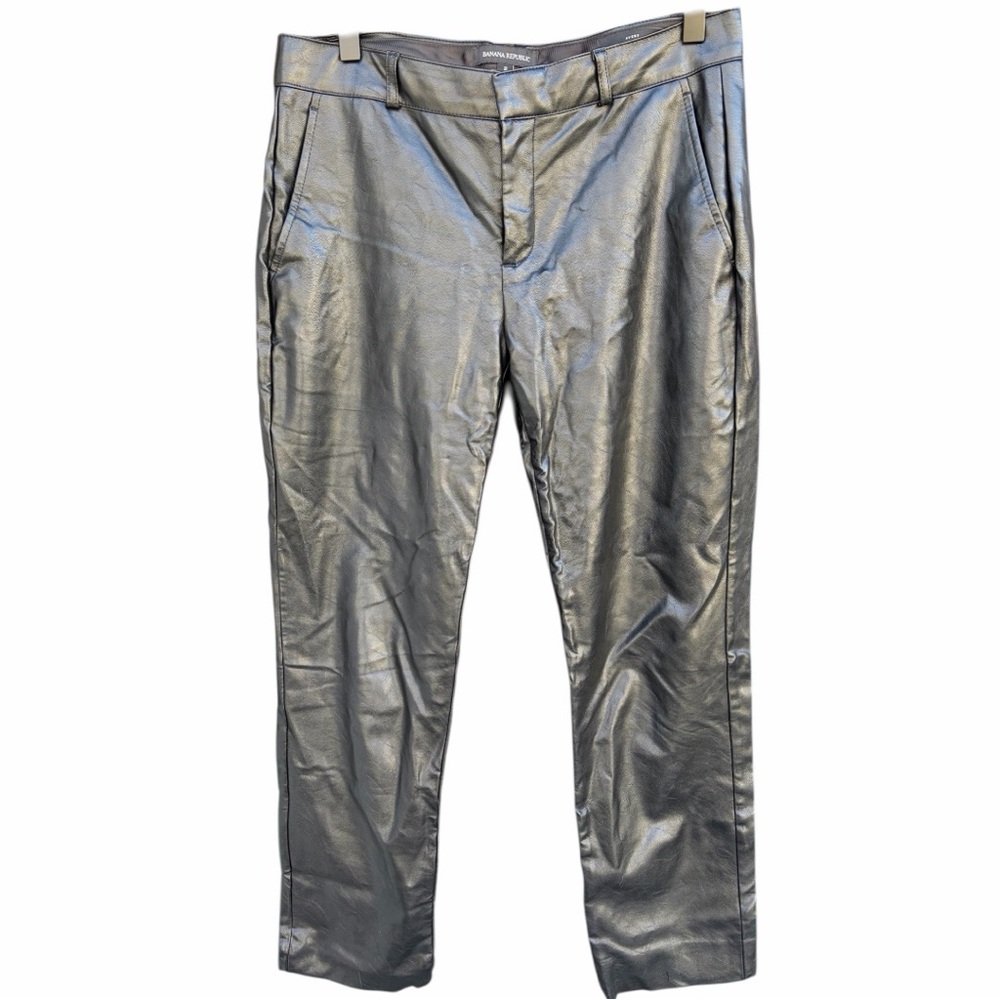 Banana Republic Black Faux leather Pants.